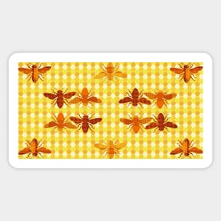 The Retro Bugs , Honey Bee Sticker